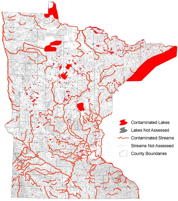 Minnesota Geography Ex Rivers And Watersheds 4154